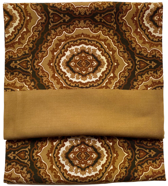 Pelo Art Nouveau MOD Brown & Beige Vintage Oblong Scarf
