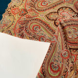 Art Nouveau Wool Blend Mens Colourful Vintage Oblong Long Scarf