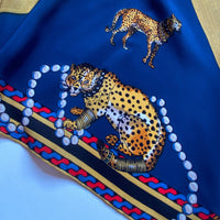 Joop Rare Liaison Dangereuse Leopard Rotary Club Limited Edition Silk Scarf